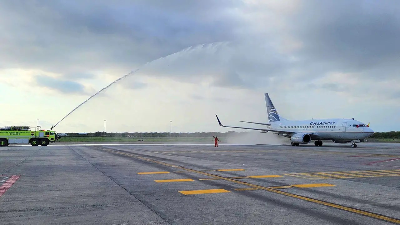 Copa Airlines started flights from Panama to Manta Nicolas Larenas